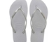 Havaianas Slim Logo Metallic Glitter