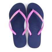 Havaianas Slim Logo Pop Up Blue