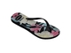 Chinelo Havaianas Slim Floral - Black